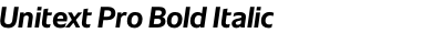Unitext Pro Bold Italic